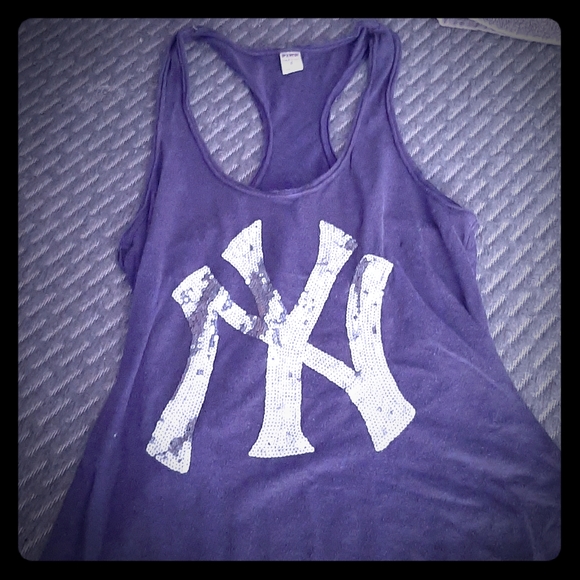 PINK NY Yankees razor back tank - Picture 1 of 4